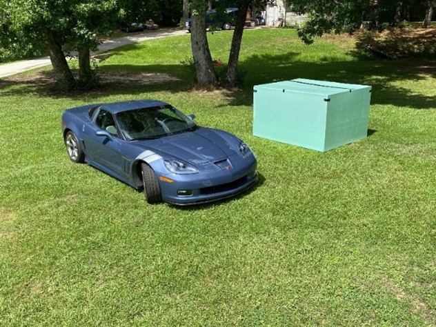 Car and box